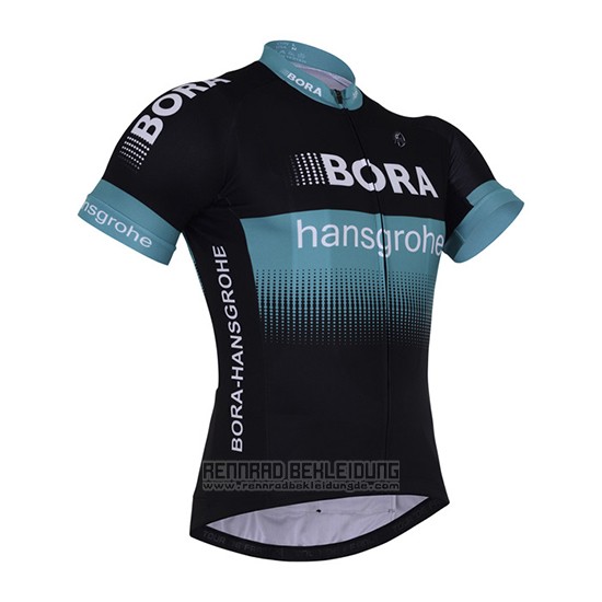 2017 Fahrradbekleidung Bora Shwarz Trikot Kurzarm und Tragerhose